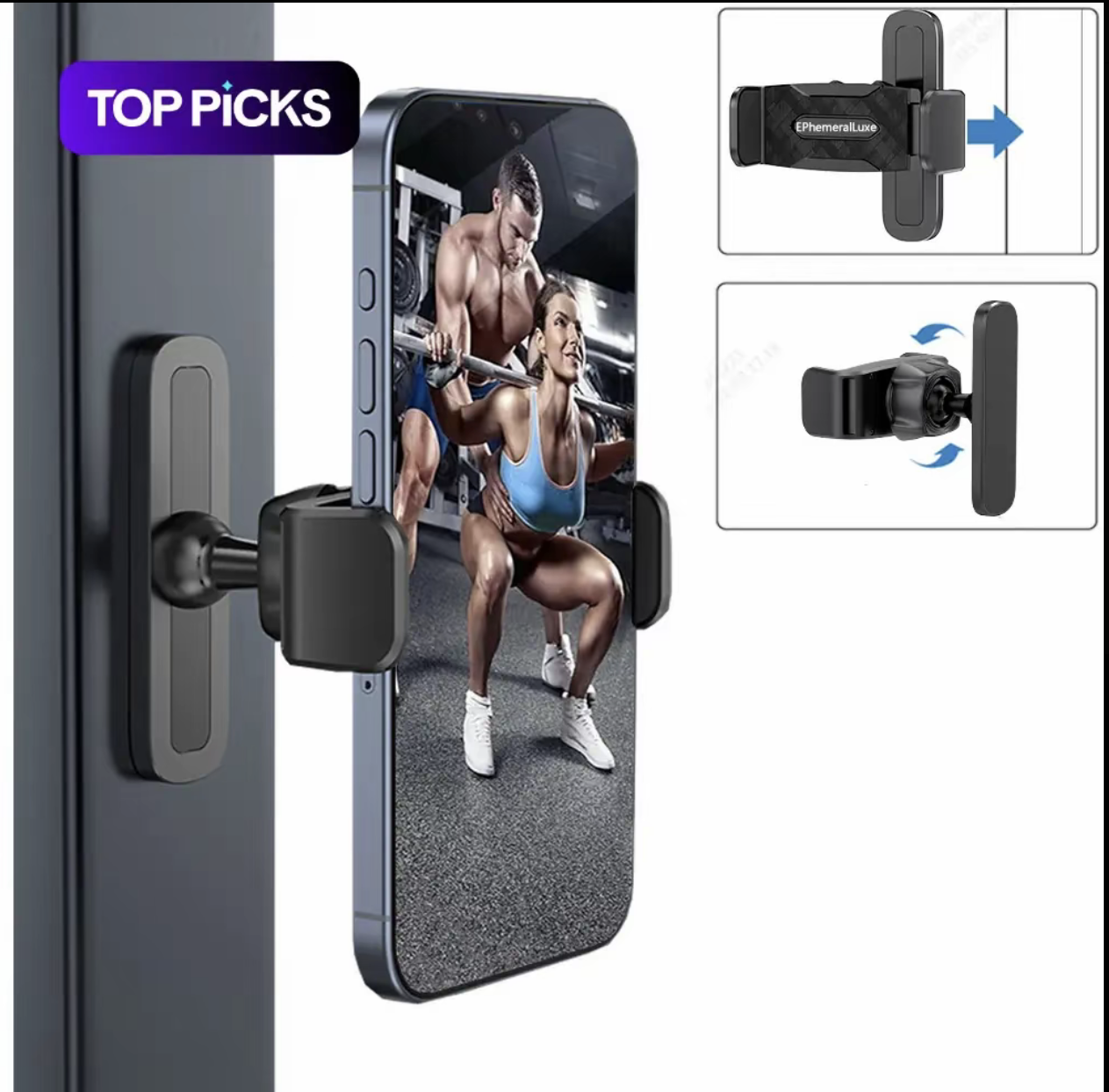 Gym Magnetic Phone Mount